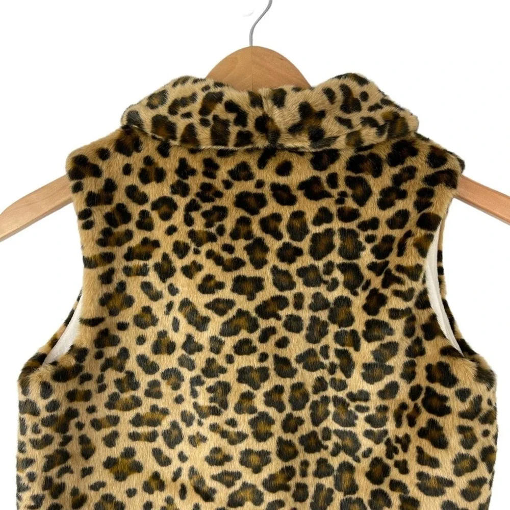Cheetah Print Vest Faux Fur Carter's KIDS Size 10/12